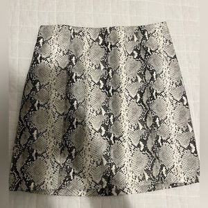 Wild Honey faux leather snakeskin skirt, size small
